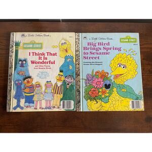 Vintage Sesame Street Little Golden books